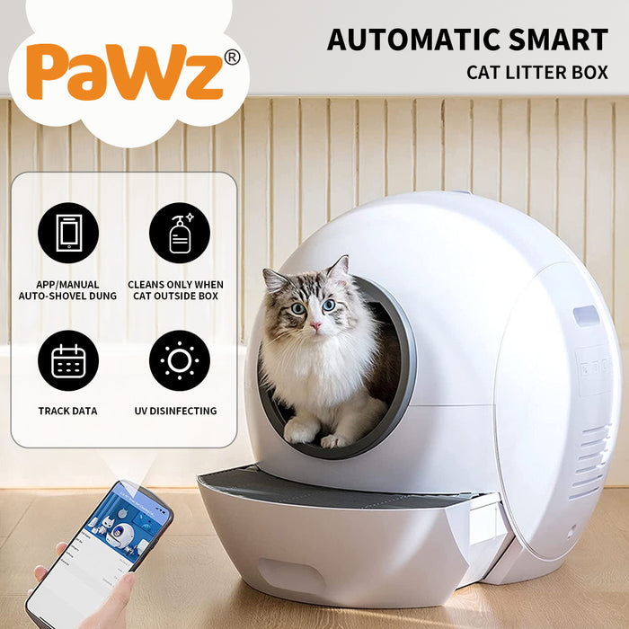 PaWz Automatic Smart Cat Litter Box Self-Cleaning