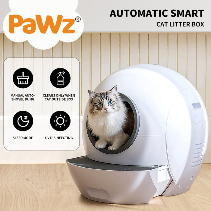 PaWz Automatic Smart Cat Litter Box Self-Cleaning