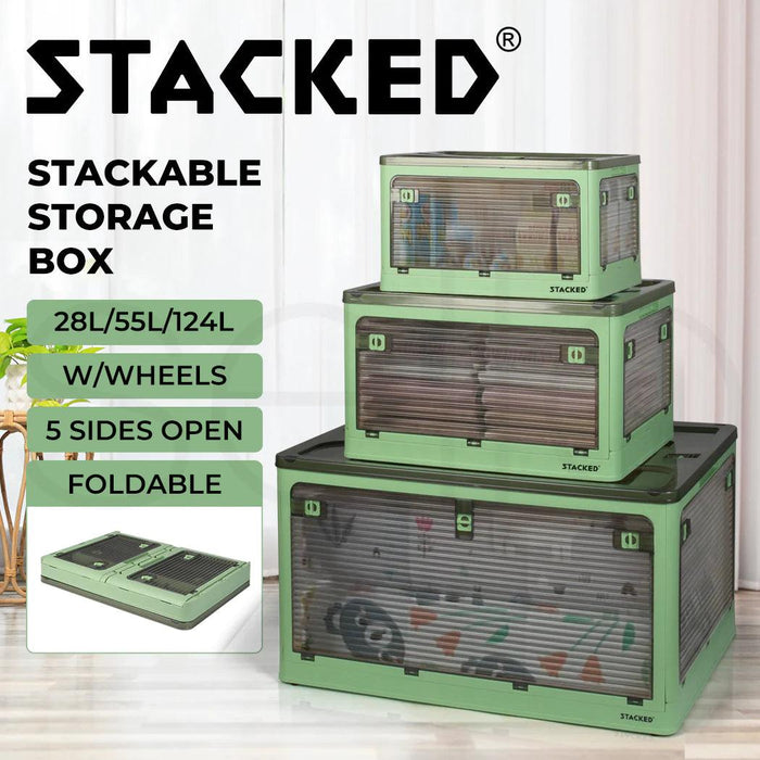 Dog Toy Box - Green | STACKED®