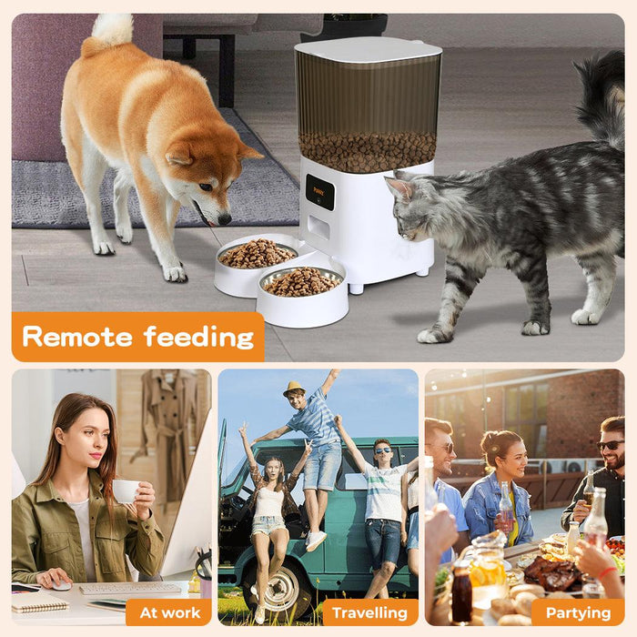 PaWz 5L Automatic Pet Feeder Smart Food Dispenser Timer Feed