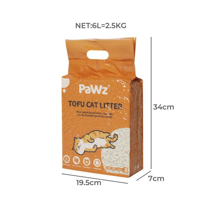 PaWz Tofu Cat Litter Clumping Flushable Original Scent