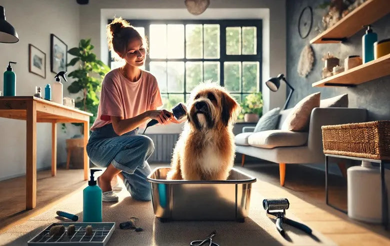 Illustration of Grooming Dogs At Home Guide