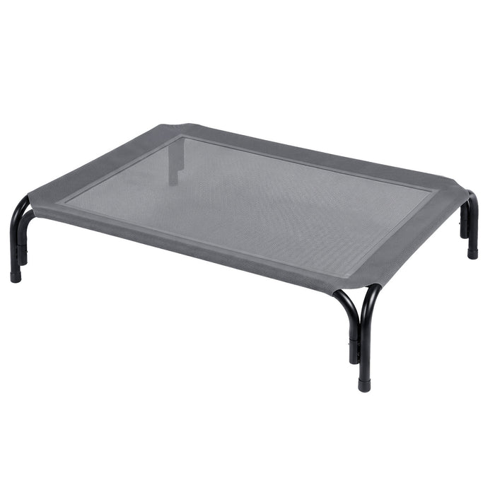 Raised Dog Bed Elevated Cooling Breathable Mesh for Indoor Outdoor Black