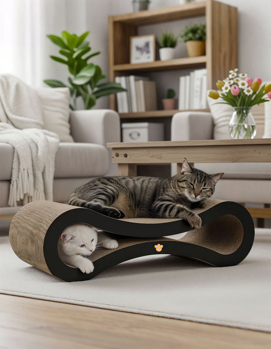 Pawz Cat Scratcher Board Bed All Sided Use Scratching Cardboard House Condo Toy