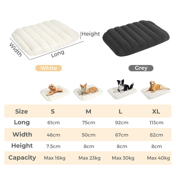 All Pawz Orthopedic Dog Bed size chart