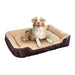 Brown luxury dog travel bed​