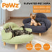 Cat and dog sitting on cloud cushion pet bed​