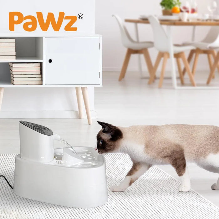 Cat drinking from PaWz 3L Pet Water Fountain 