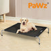 Dog on the Pawz Pet Trampoline bed 
