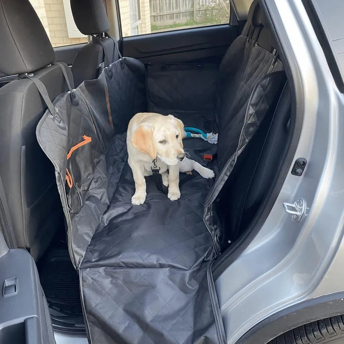 Dog on the pawz-waterproof dog car seat covers in car