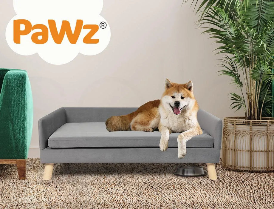Dog relaxing on  PaWz Warm Soft Dog Sofa Couch 
