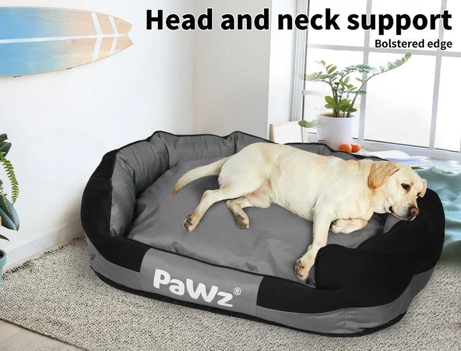 Dog resting on the Pawz waterproof washable dog bed​