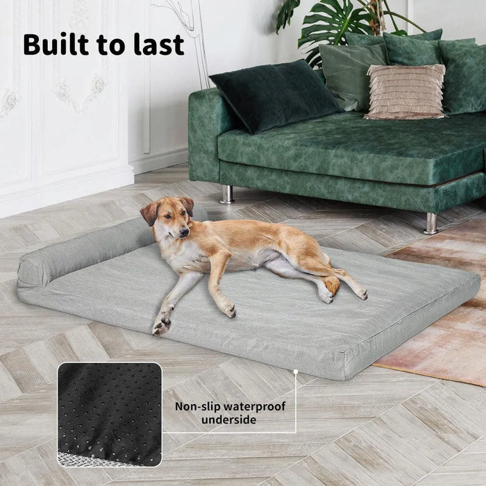 Dog resting on the heavy duty waterproof dog bedpetpawz.com.au