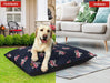 Dog sitting on PaWz Washable Dog bed flora print