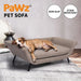 Dog sleeping on PaWz Raised Dog Lounge Bed 