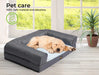 Dog sleeping on the dog cooling bed​