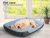 Dog sleeping on the pet cooling bed​