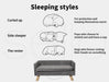 Dog sleeping style on dog sofa bed​