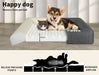 Dog with cat resting on the Pawz memory foam pet bed