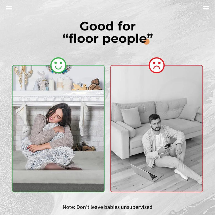 Girl relaxing on giant human sized dog bed​