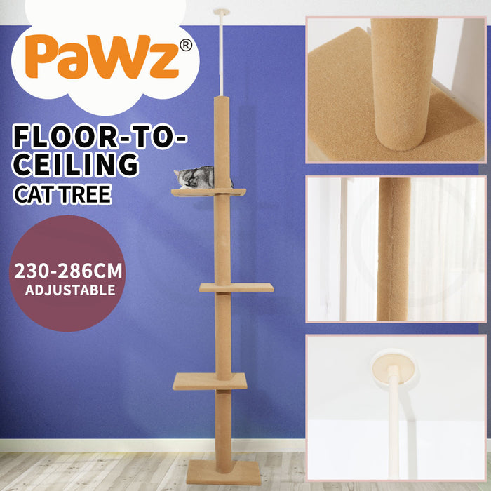 PaWz Floor to Ceiling Cat Tree Tower