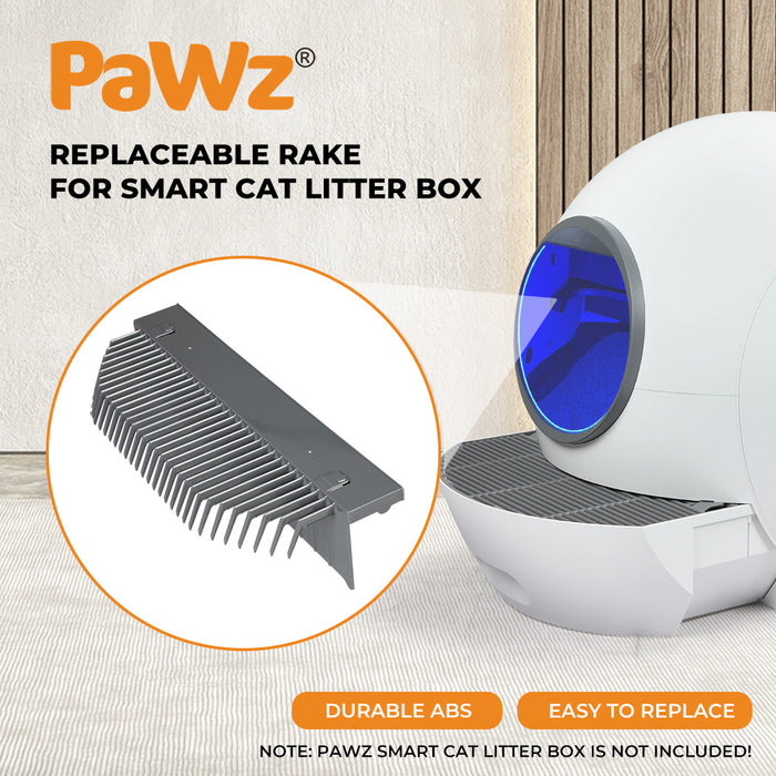 Pawz 1Pcs Grey Replaceable Rake for Self-Cleaning Cat Litter Box Easy to Install