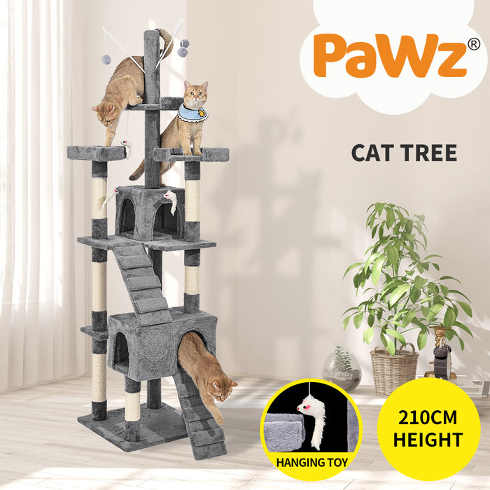 PaWz Cat Tree Scratcher Playground 210cm