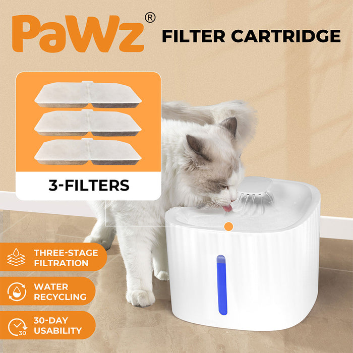 PaWz Automatic Electric Pet Water Fountain Dog Cats Drinking Dispenser Filter 3L - petpawz.com.au