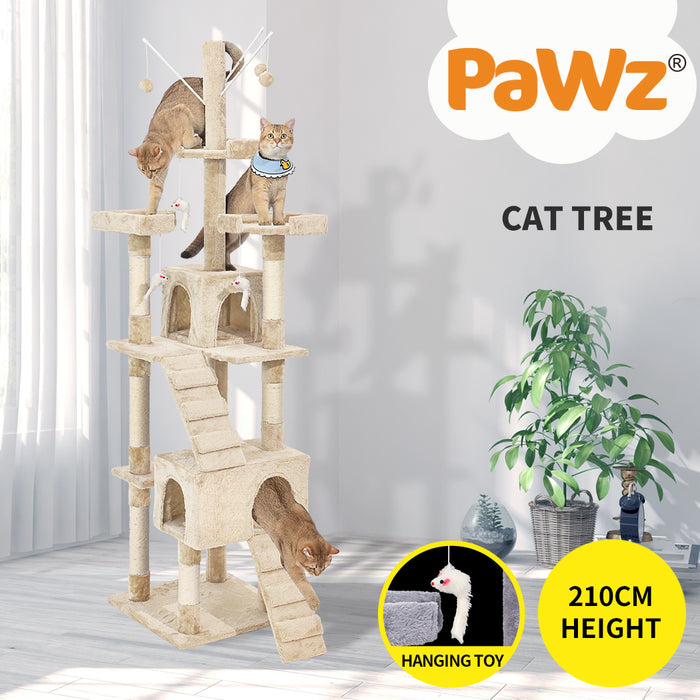 PaWz Cat Tree Scratcher Playground 210cm