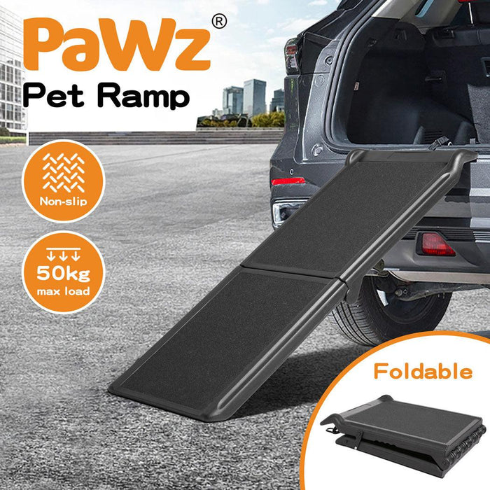 PaWz Pet Ramp Dog Steps Stairs Travel Foldable Portable Non-slip 50kg capacity