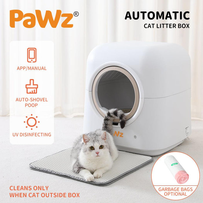 Pawz Smart Cat Litter Box Automatic Self Cleaning with App Remote Control