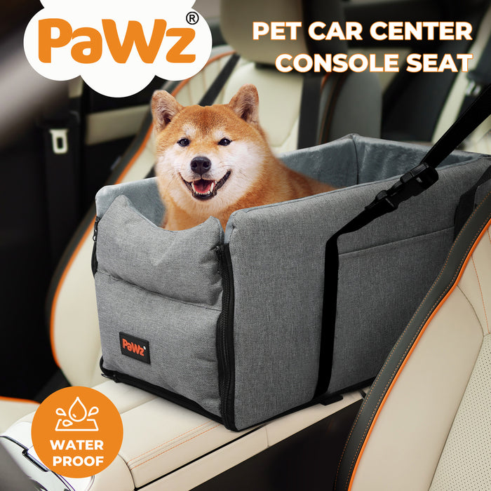 Pawz Pet Dog Car Center Console Seat Safe Belt Protector Travel Bed Washable