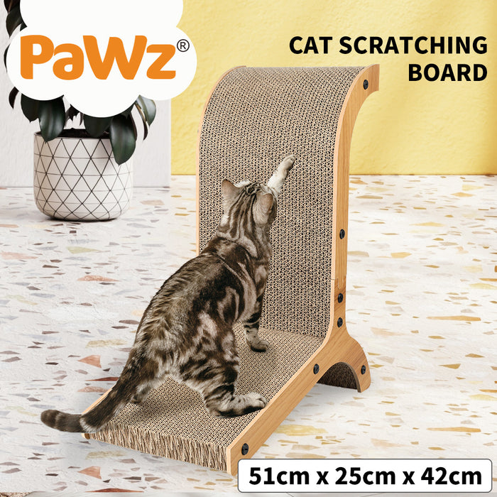 PaWz Cat Scratch Pad Cardboard Kitten Cat Scratcher Scratching Board Scatch Toy