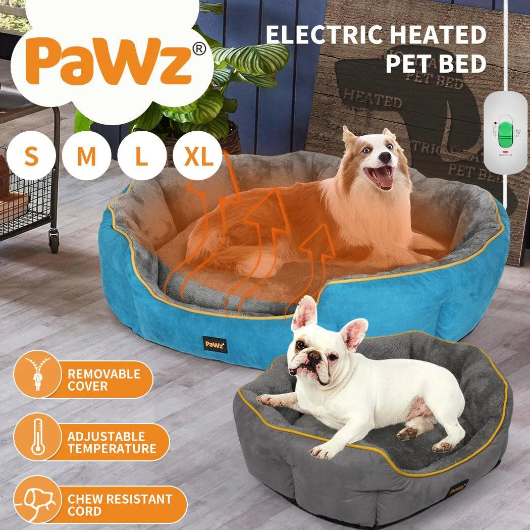 Heated Dog Bed Electric Pet Heater Bed Thermal Protection