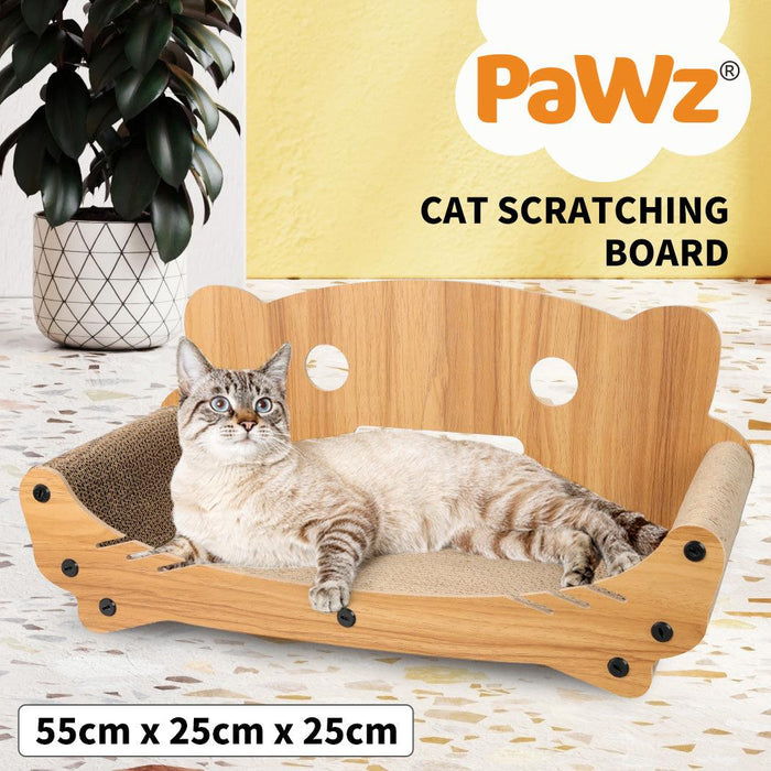 PaWz Cat Kitten Claw Scratching Board Post Scratcher Corrugated Cardboard Toy - petpawz.com.au