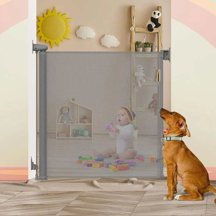 Mesh Baby Gate Short Dog Gate Expandable Dog Gate To