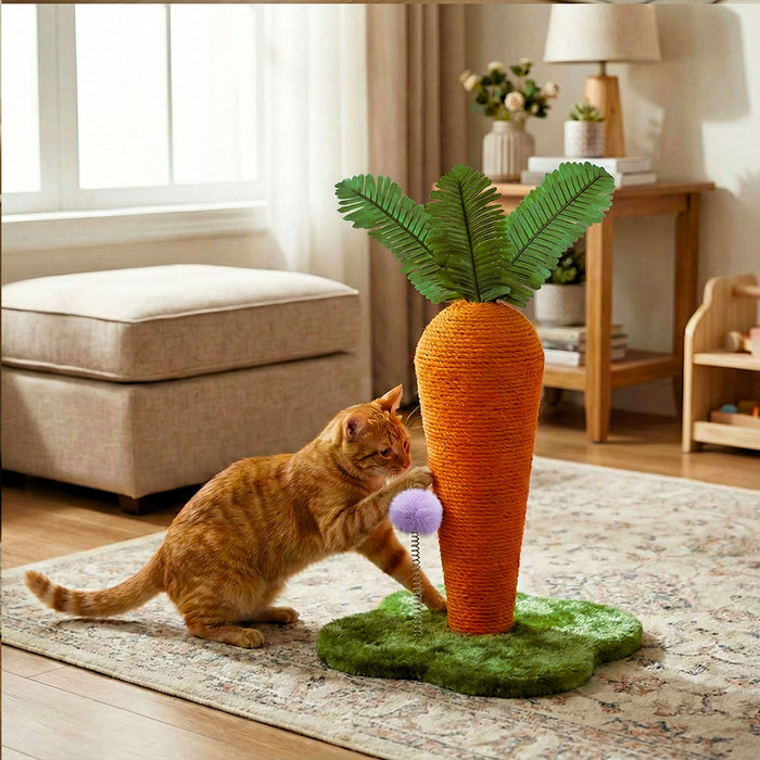 Cat Scratching Post Cute Carrot Scratching Post Pet Supplies Entertainment