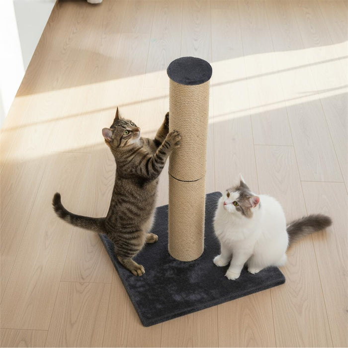 Cat Scratcher Scratching Post Natural Sisal Kitten Higher Stable Base 74cm