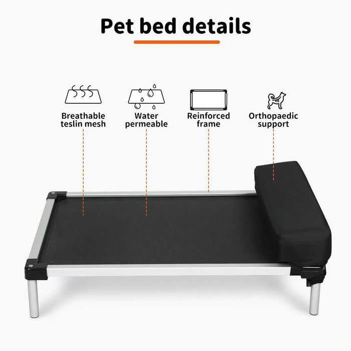 Orthopaedic support on the PaWZ Aluminium Dog Bed Frame