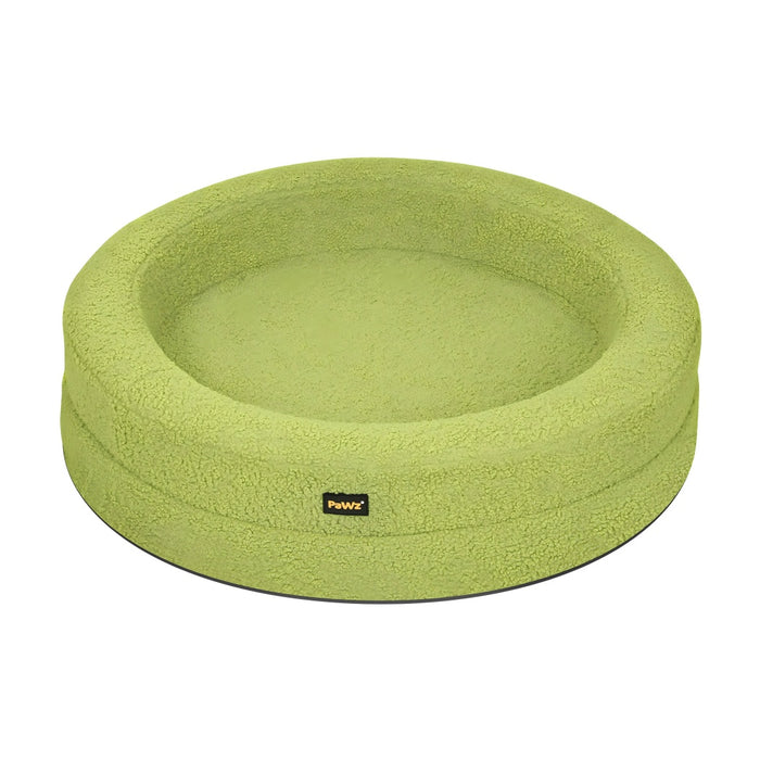 Orthopedic Memory Foam Dog Donut Bed Green