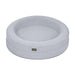 Orthopedic Memory Foam Dog Donut Bed Light Grey