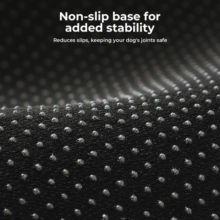 Orthopedic Memory Foam Dog Donut Bed has non slip base