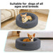 Orthopedic Memory Foam Dog Donut Bed suitable for all breeds