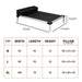 PaWZ Aluminium Dog Bed frame dimension chart 