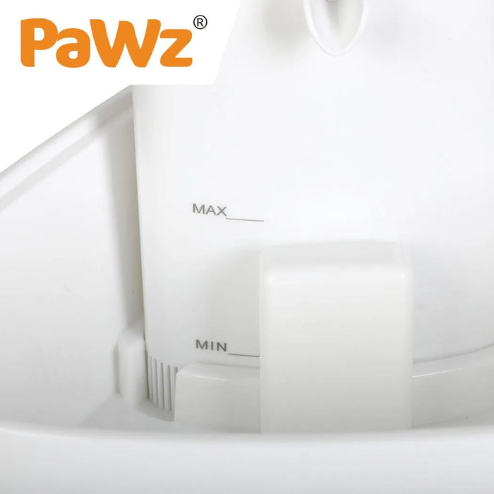 PaWz 3L Pet Water Fountain water level marks