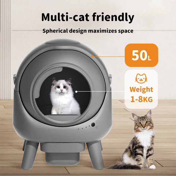 PaWz AutoClean Lite Automatic Self Cleaning Cat Litter Box-50L