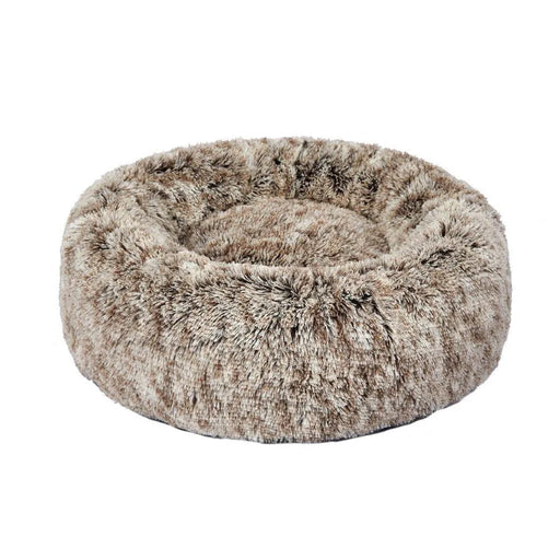 PaWz Calming Donut dog Bed Coffee colour 