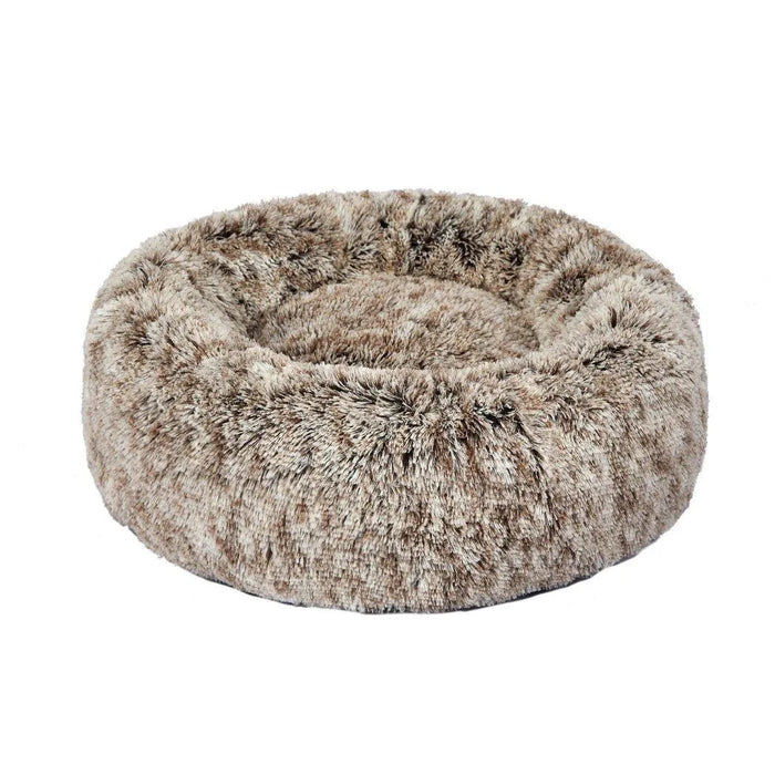 PaWz Calming Donut dog Bed Coffee colour 