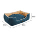 PaWz Comfy Soft Snuggle Dog Bed blue Dimension 