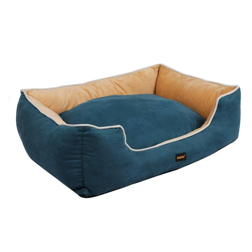 PaWz Comfy Soft Snuggle cat Bed blue